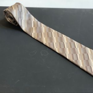 Arrow Brown and Gray striped Design Tie